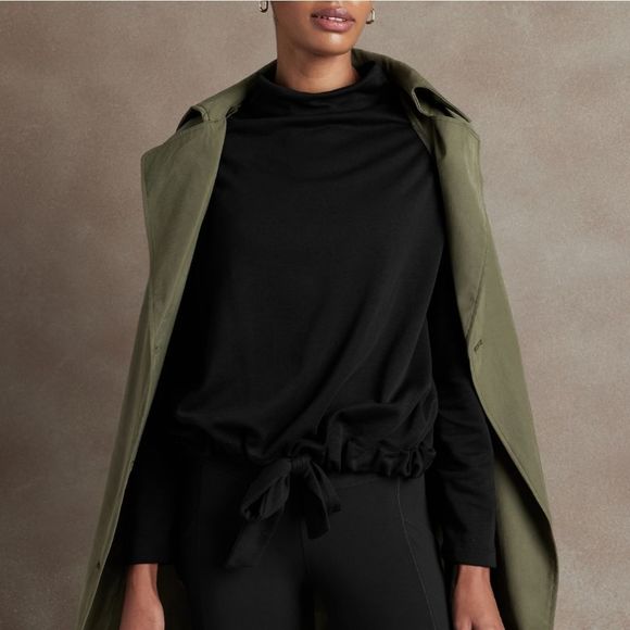 Banana Republic Tie-Waist Oversized Sweatshirt - Picture 8 of 11